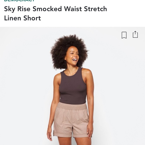 Image showcasing Democracy | Shorts | Barely Worn Democracy Sky Rise Smocked Waist ...